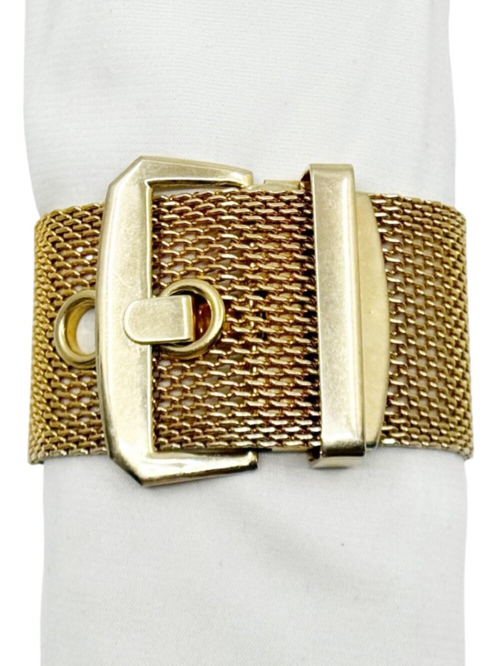 Vintage Gold tone belt mesh bracelet - GM3001